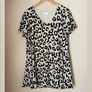 Adrienne Leopard Print Dress